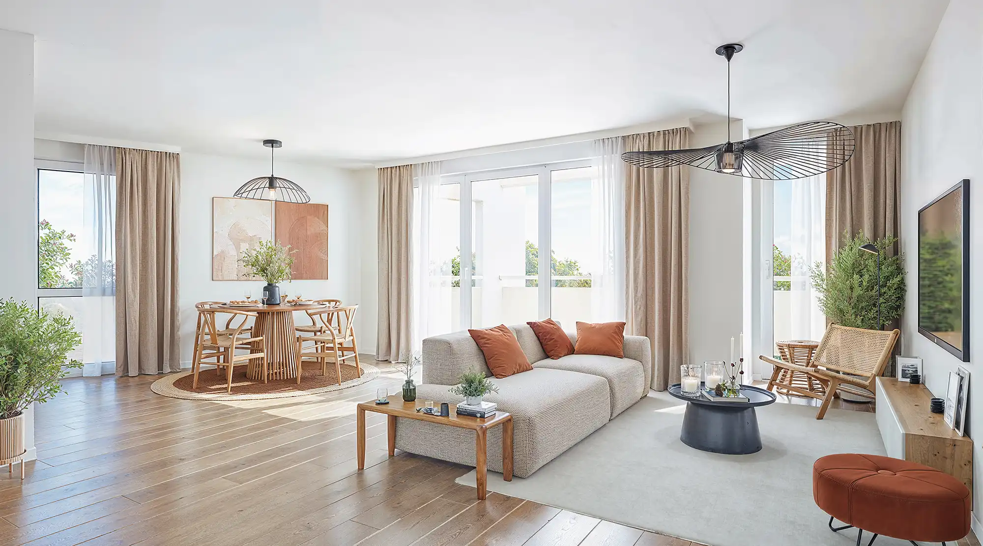 Vue intérieure d'un logement de la résidence Hora